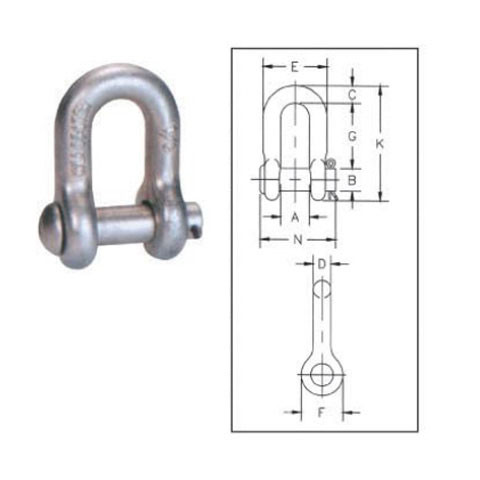 Round Pin Chain Shackles G-215